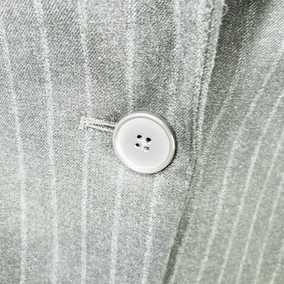 NWOT BODY by Victoria Gray Striped Blazer One Button Women's Size 16 - Picture 6 of 7